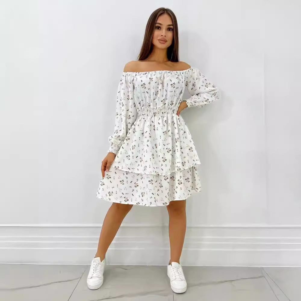 One-neck Temperament Party A- Line Dress