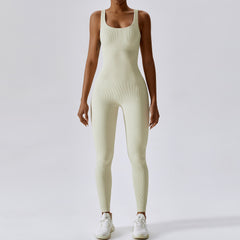 Seamless tummy control slim fit athletic stretch bodysuit