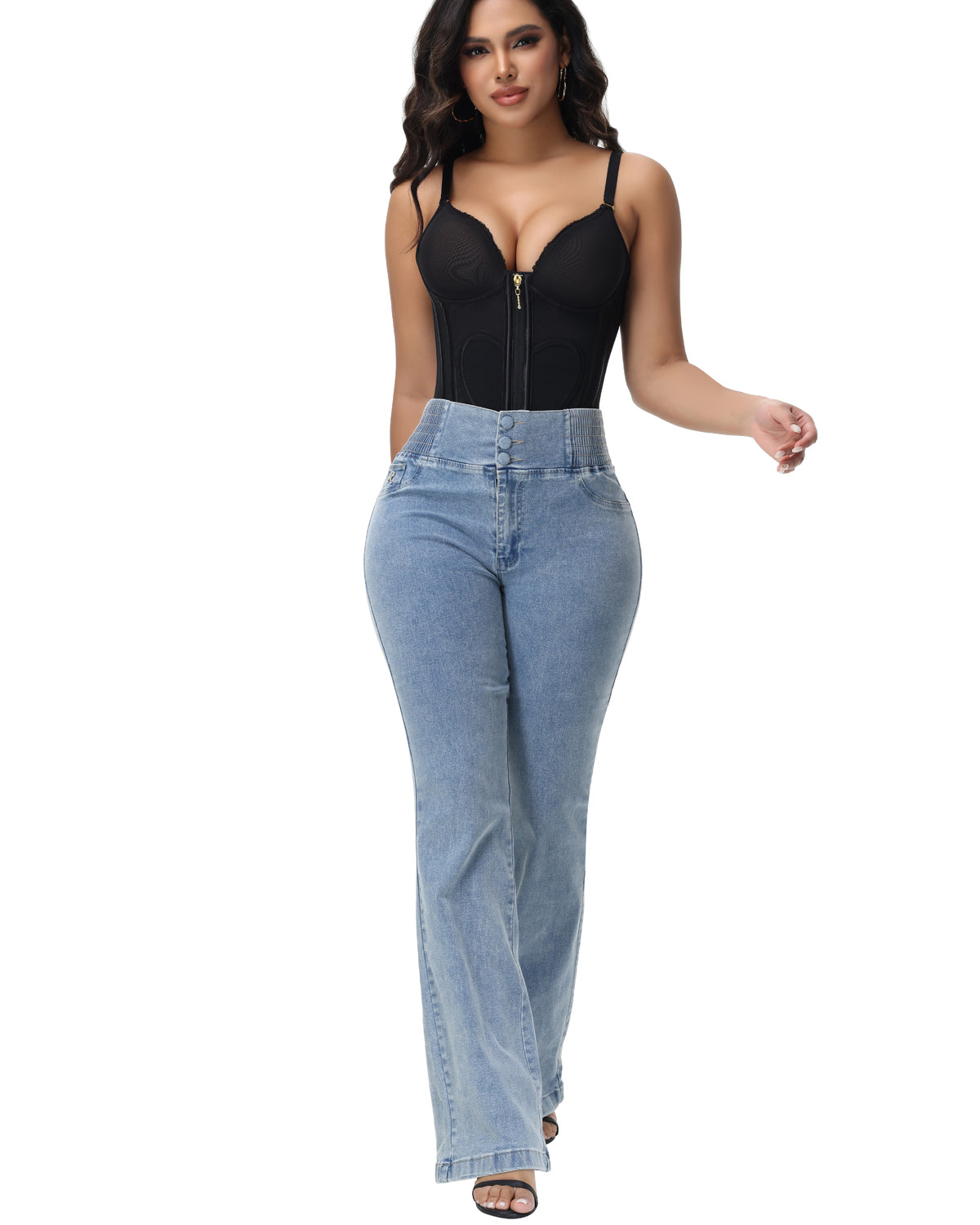 Waist Trainer for Tummy Control Vest Black Corset Shapewear Bustier Tank Tops Going Out Body Shaper with Straps