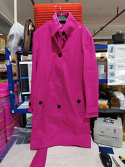 Woolen Coat Slim Fit Cardigan Large Coat Long Sleeve Single Breasted Stand Collar Woolen Coat