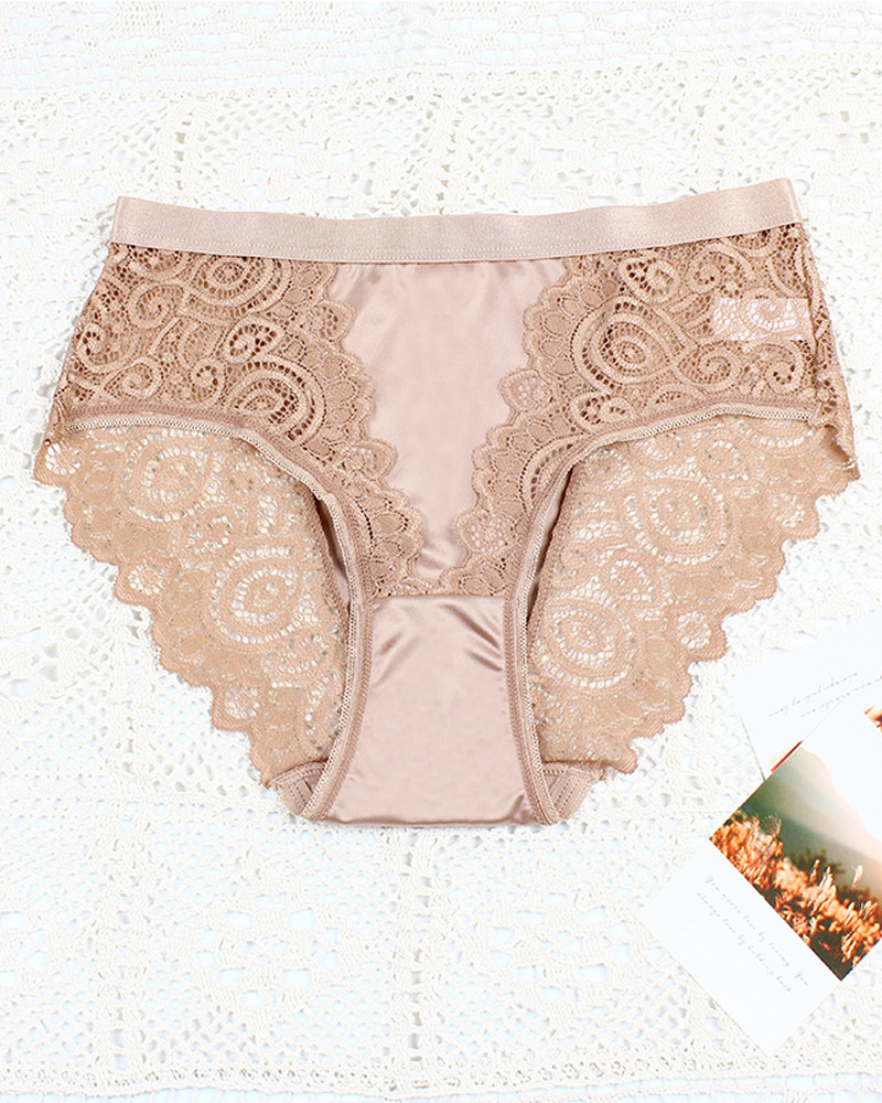 Lace-Trimmed Panties