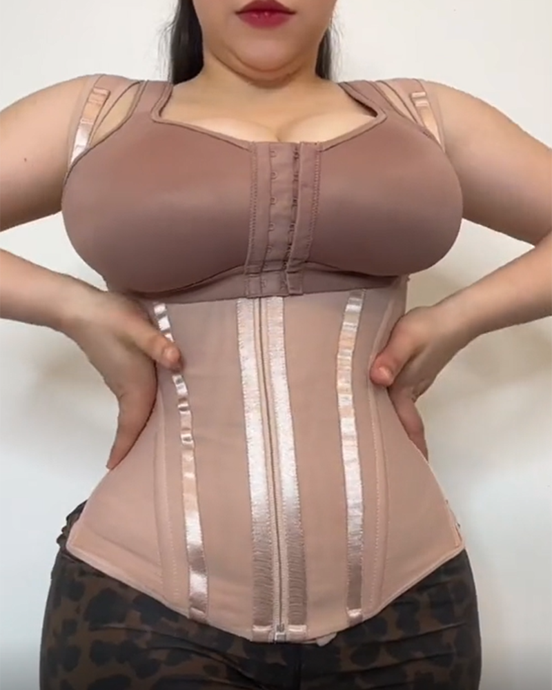 Double High Compression Tummy Control Waist Trainer Vest