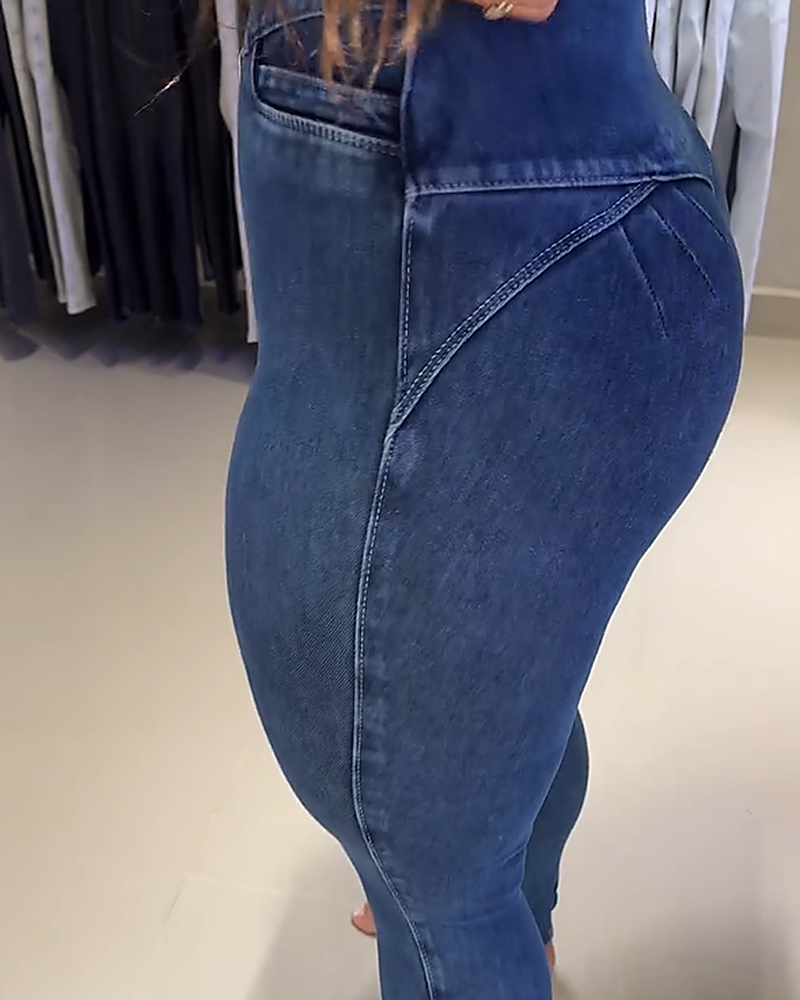 High-Waist Skinny Jeans