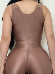 Open Chest Sleeveless Adjustable Shoulder Strap Shapewear With Abdominal Control