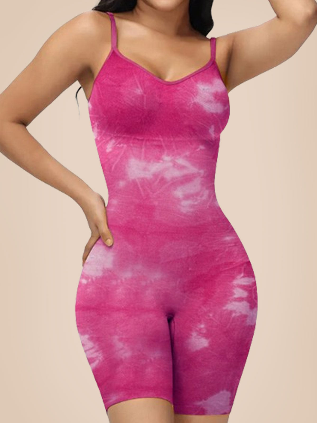 High Elastic Adjustable Strap Bodysuit Tummy Control Thigh Seamless Sculpting Underwear Slimming Bodyshaper