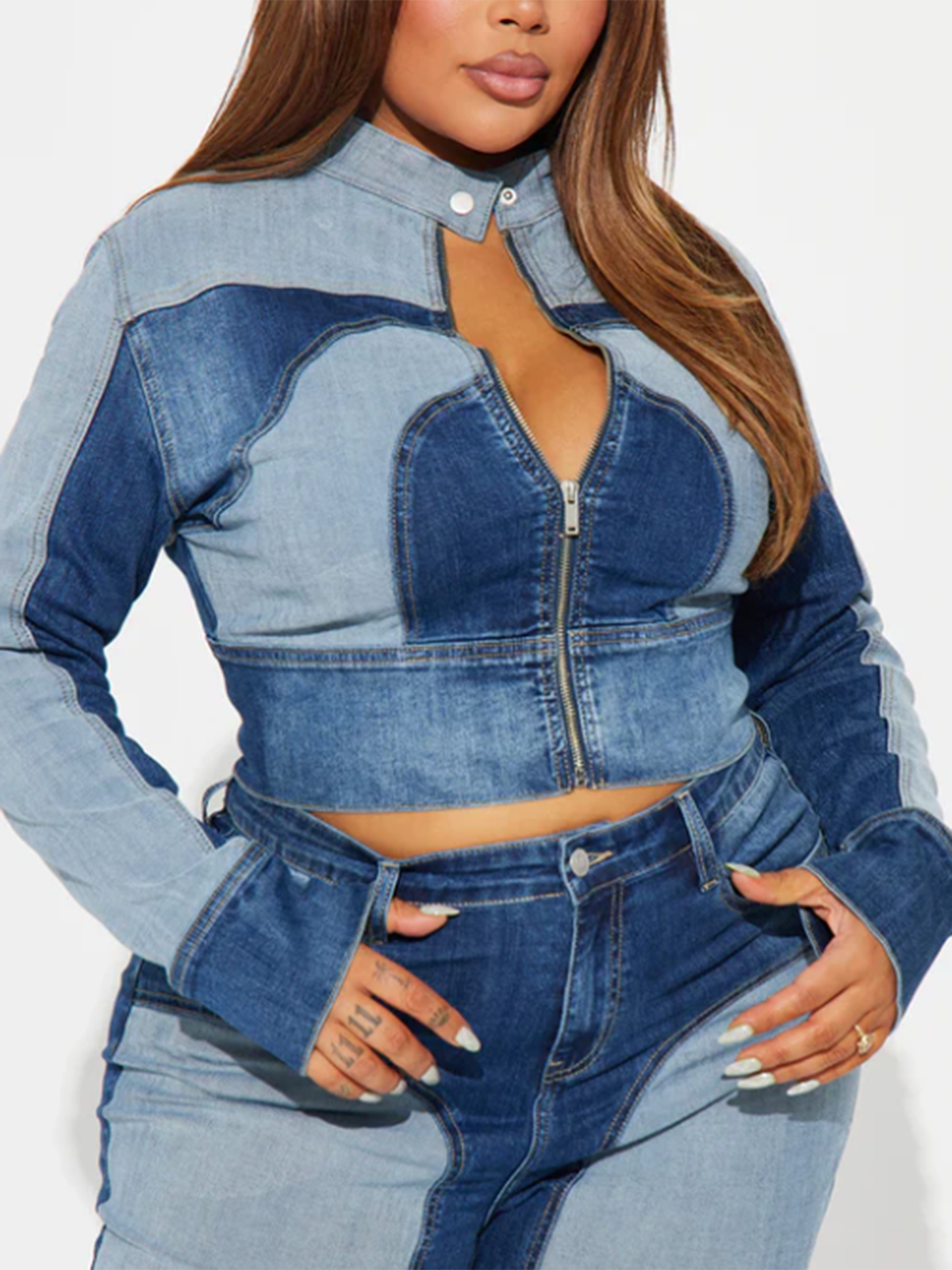 Patchwork Denim Jacket