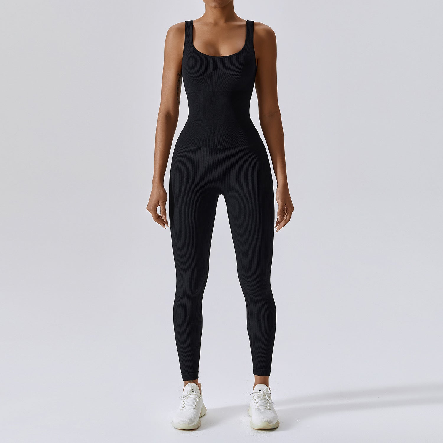 Seamless tummy control slim fit athletic stretch bodysuit