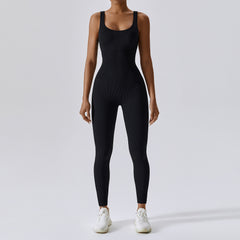 Seamless tummy control slim fit athletic stretch bodysuit