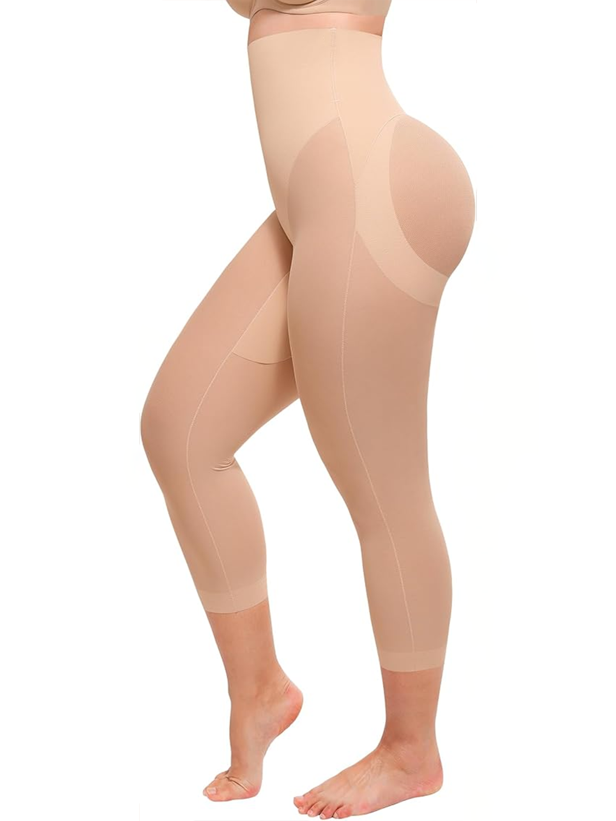 Seamless Tight Shaping Hip Lifting Capri Pants