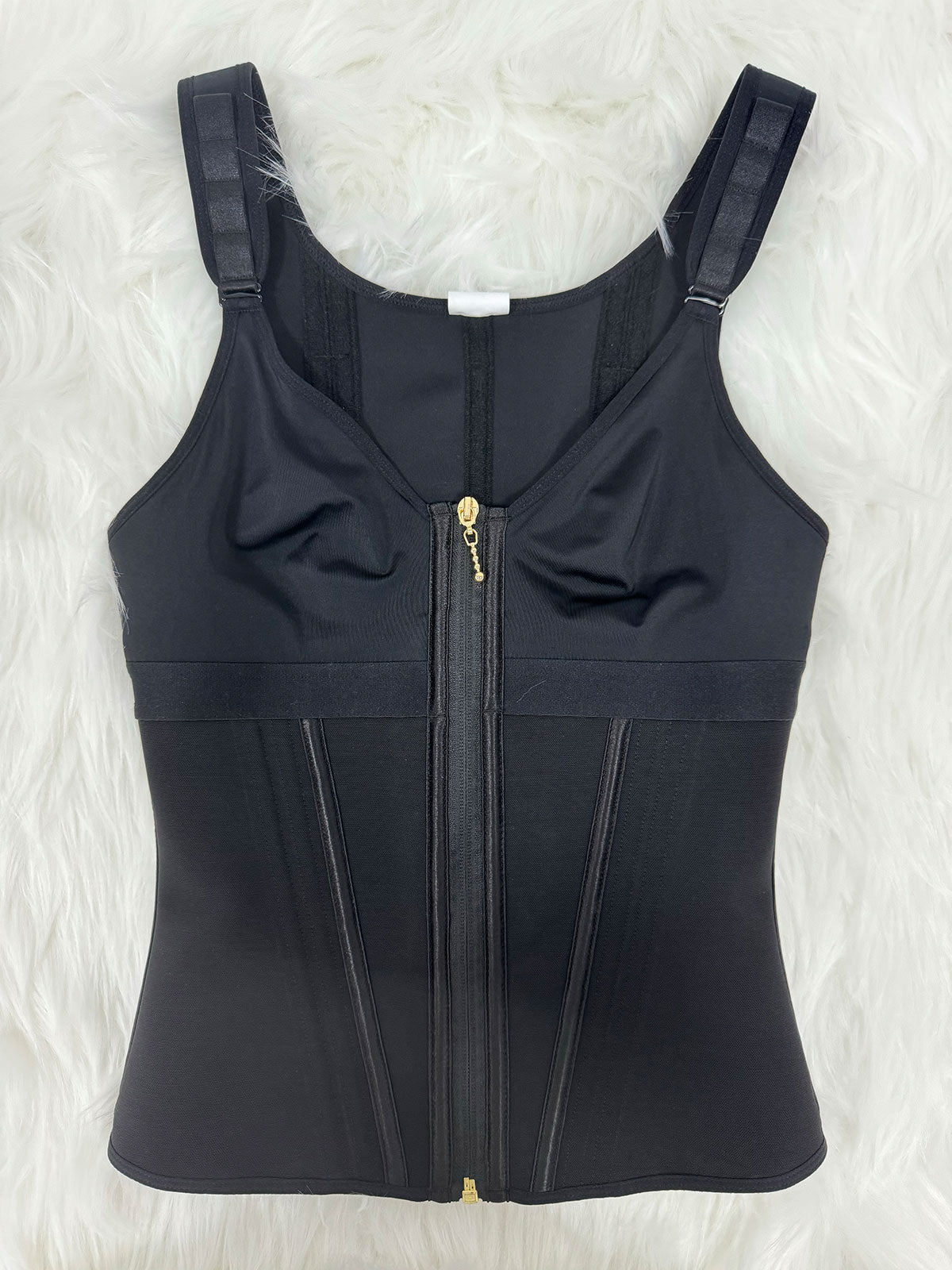 Extreme Latex Corset Waist Vest With Bra