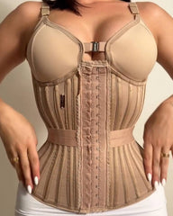 Fajas Colombianas Trimmed Underwire Corset Tummy Control Waist Trainer
