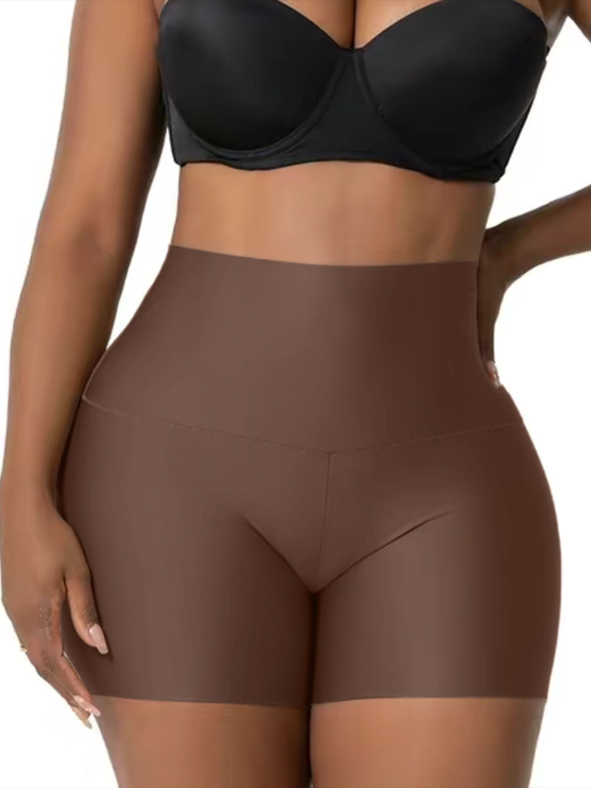 Seamless High Waisted Shorts With Butt Lift