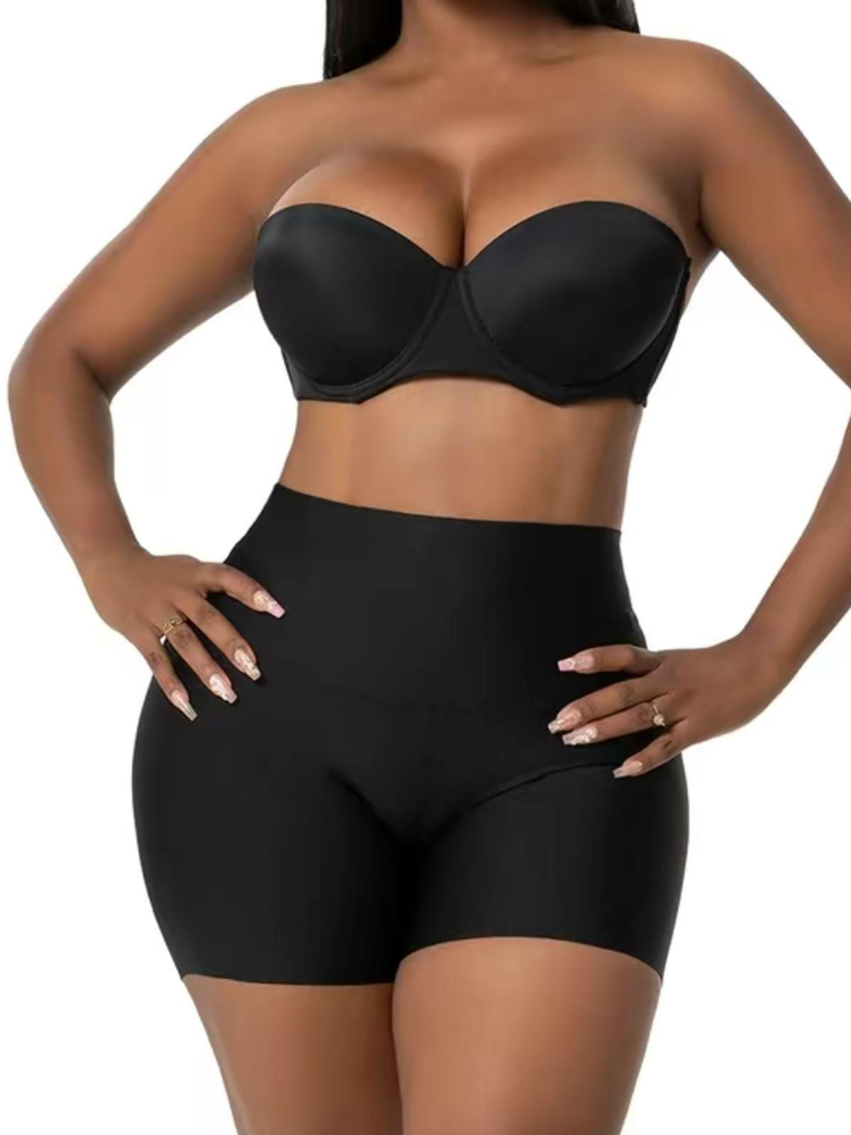 Seamless High Waisted Shorts With Butt Lift