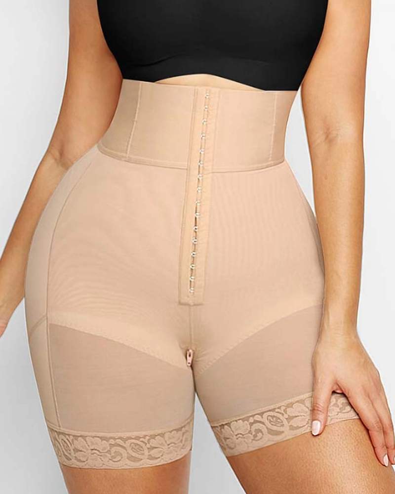 High Waisted Body Shaping Pants With Hip Lift Tummy Control