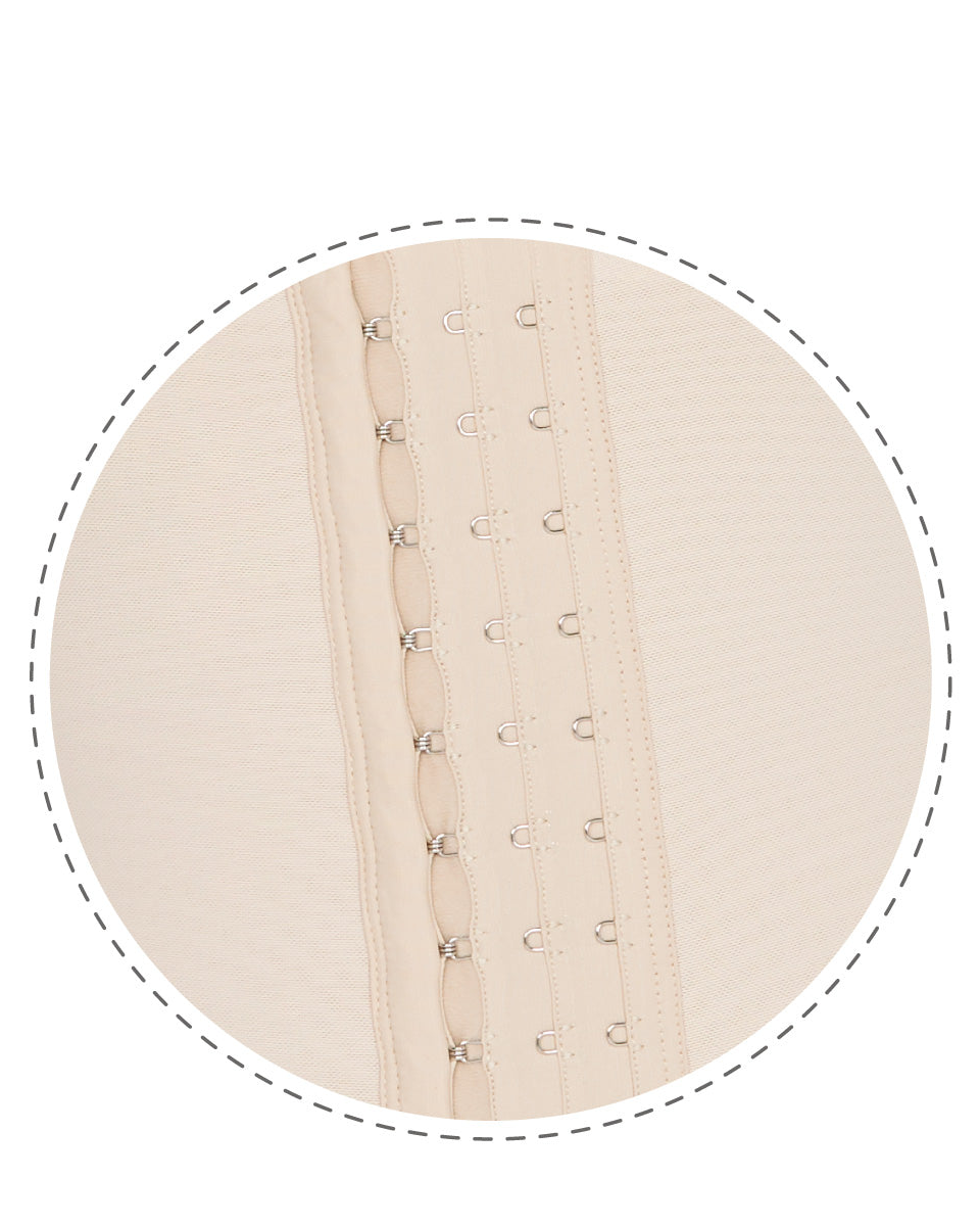 High Compression Tummy Control  Hourglass Fajas Colombianas With Sleeves