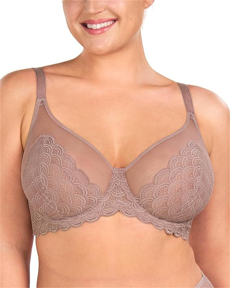 Lace Sheer Mesh Bra
