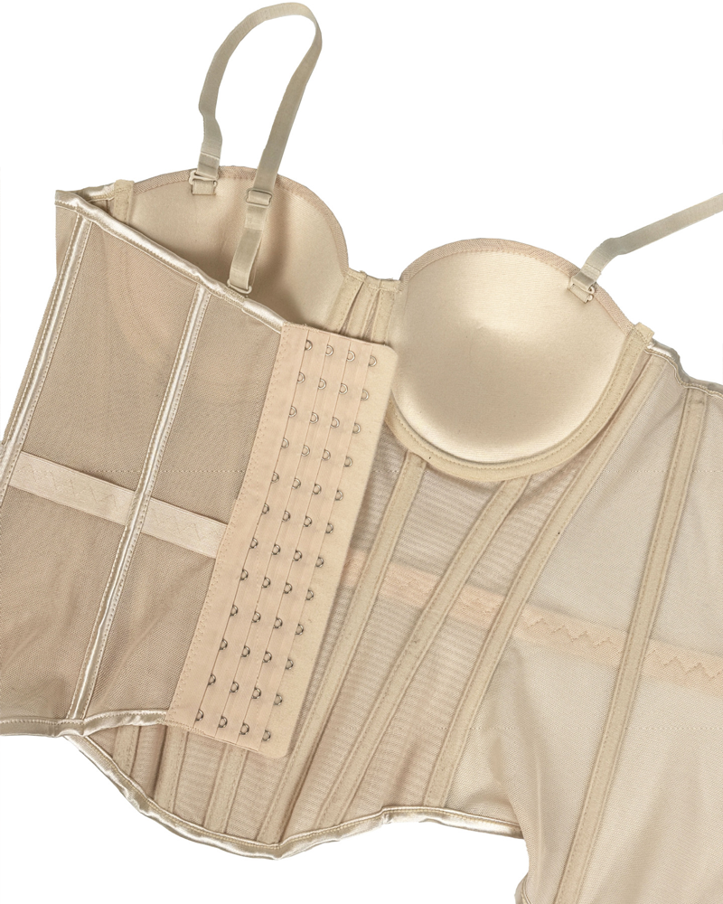 Mesh Suspender Corset Top