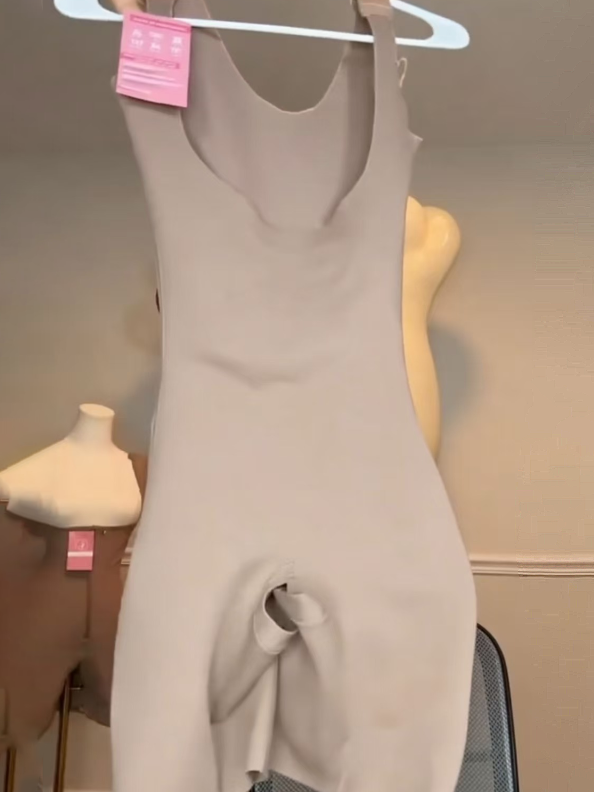 Seamless Open Chest Sleeveless Shapewear