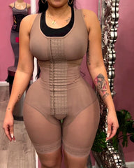 Full Body Shapewear For Tummy Control Hook And Eye Closure Adjustable Breast Support Bodyshaper