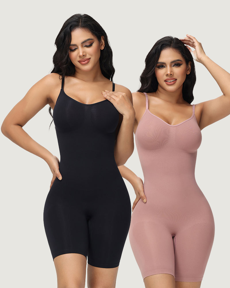 High Elastic Adjustable Strap Bodysuit Invisible Butt Lifter Tummy Control Shapewear Open Crotch Thigh Slimmer Bodyshaper