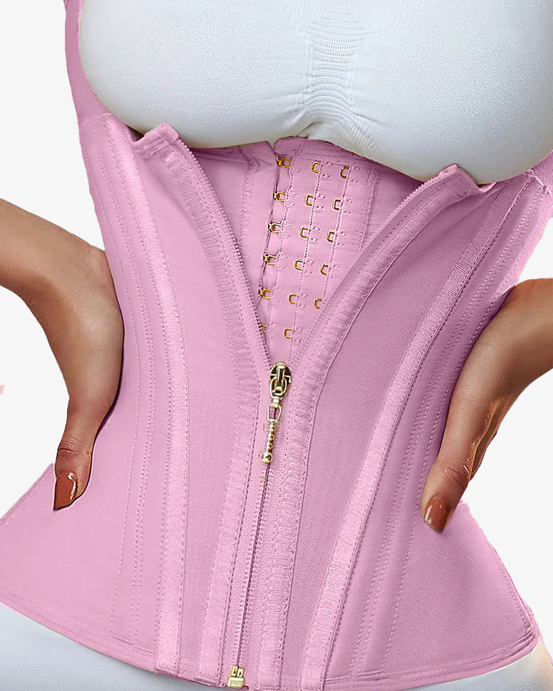 Waist Trainer for Vest Body Shaper Cincher Trimmer Tank Top Sport Girdle with Steel Bones