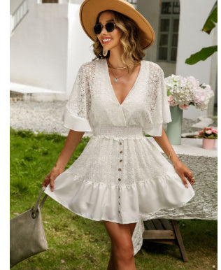 Sweet Clothing V-neck Lace Dress