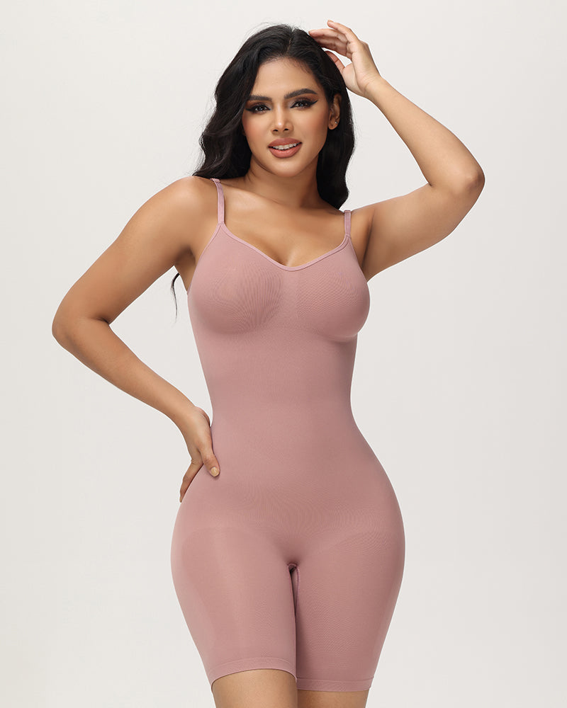 High Elastic Adjustable Strap Bodysuit Invisible Butt Lifter Tummy Control Shapewear Open Crotch Thigh Slimmer Bodyshaper