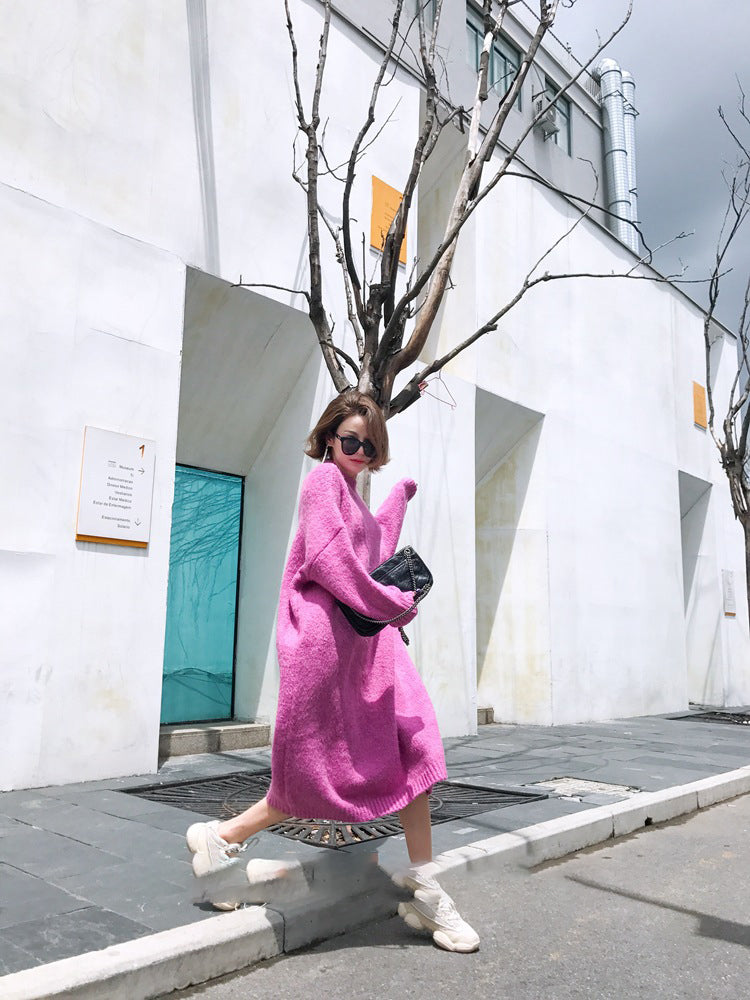 Long sweater dress