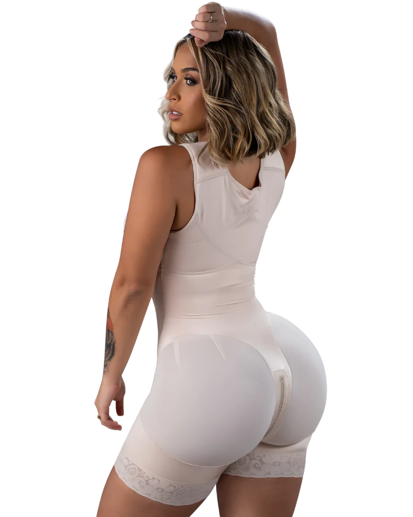 High compression Short Girdle With Brooches Bust Girdle With Bust For Daily and Post-Surgical Use