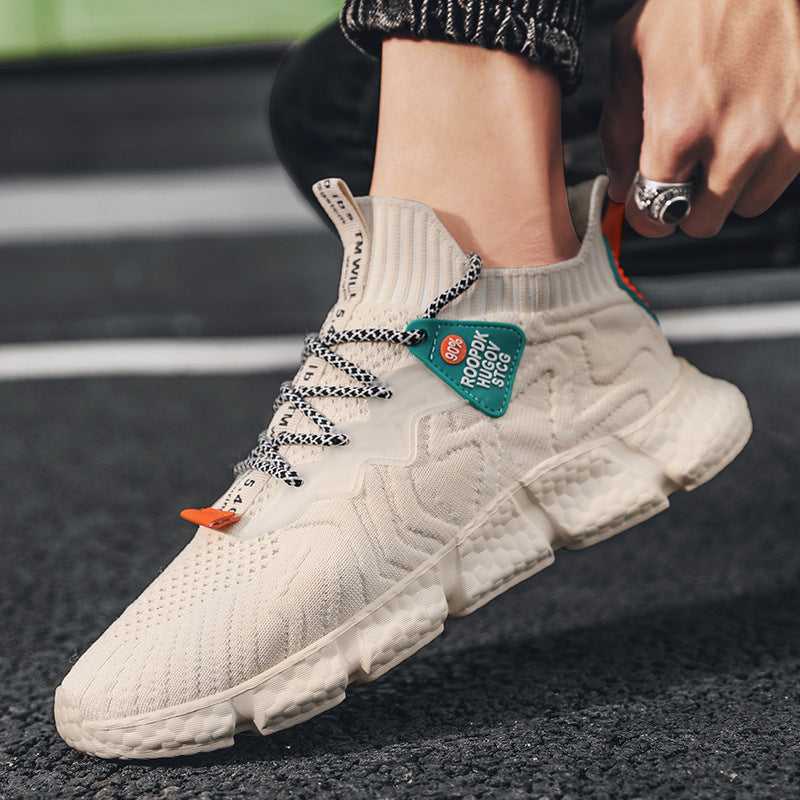 Men's Shoes Flying Woven Shoes Mesh Shoes