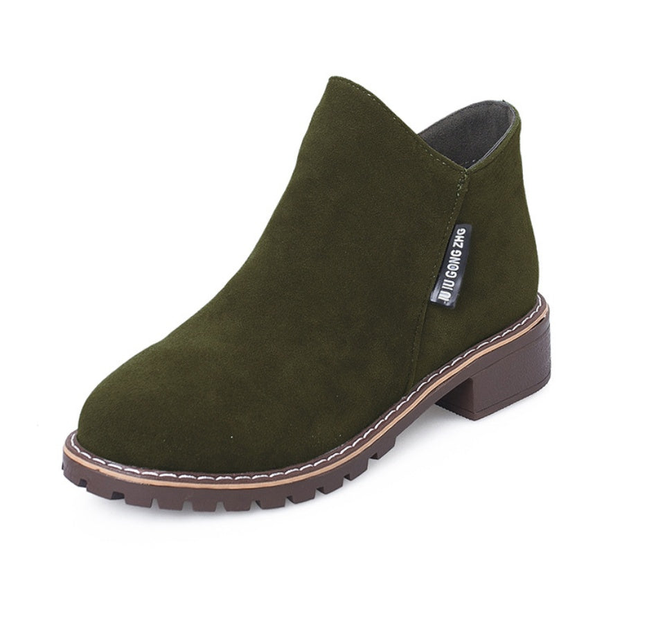 flat-soled boots