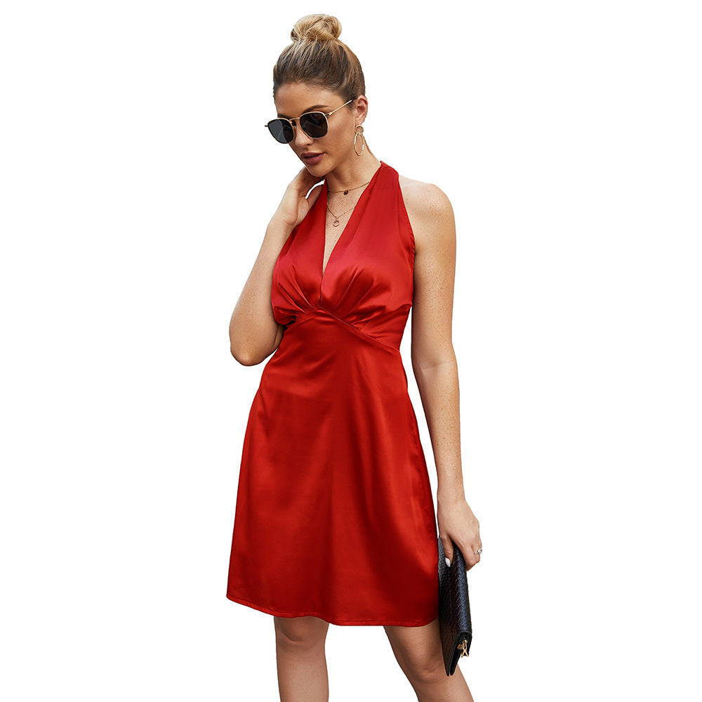 Spring Dress Backless Dress Women