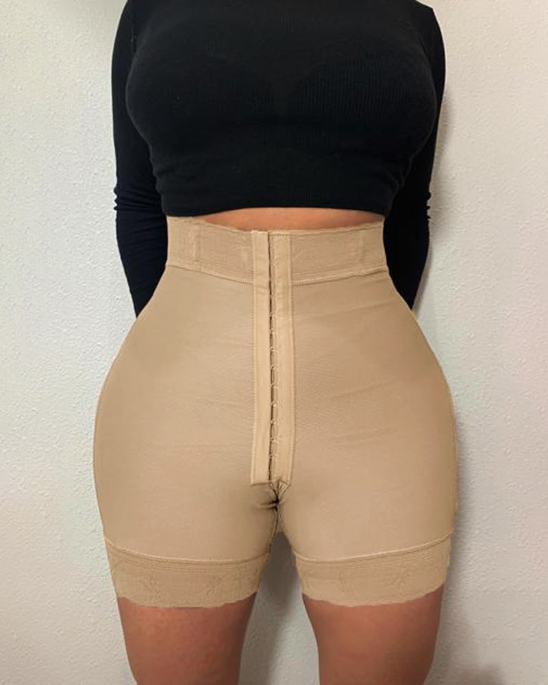 High Compression Garment Butt Lifter Control Panty with Hooks
