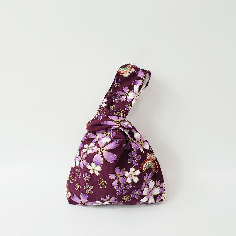Japanese Kimono Print Knot Wrist Bags