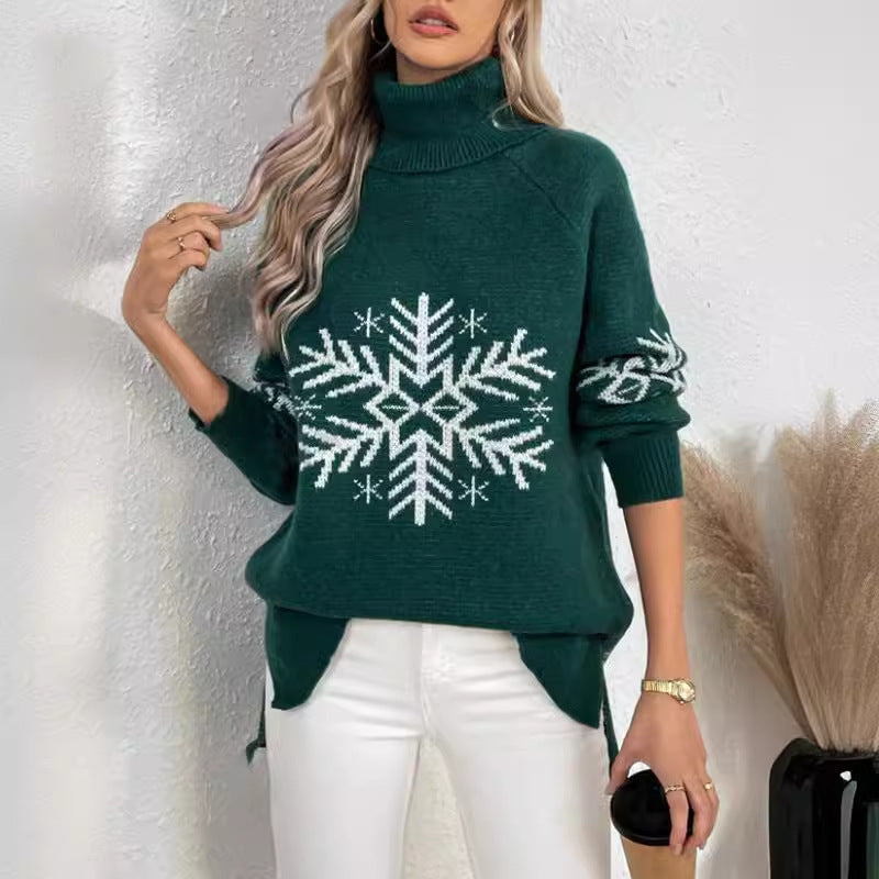 High Collar Christmas Sweaters Clothing