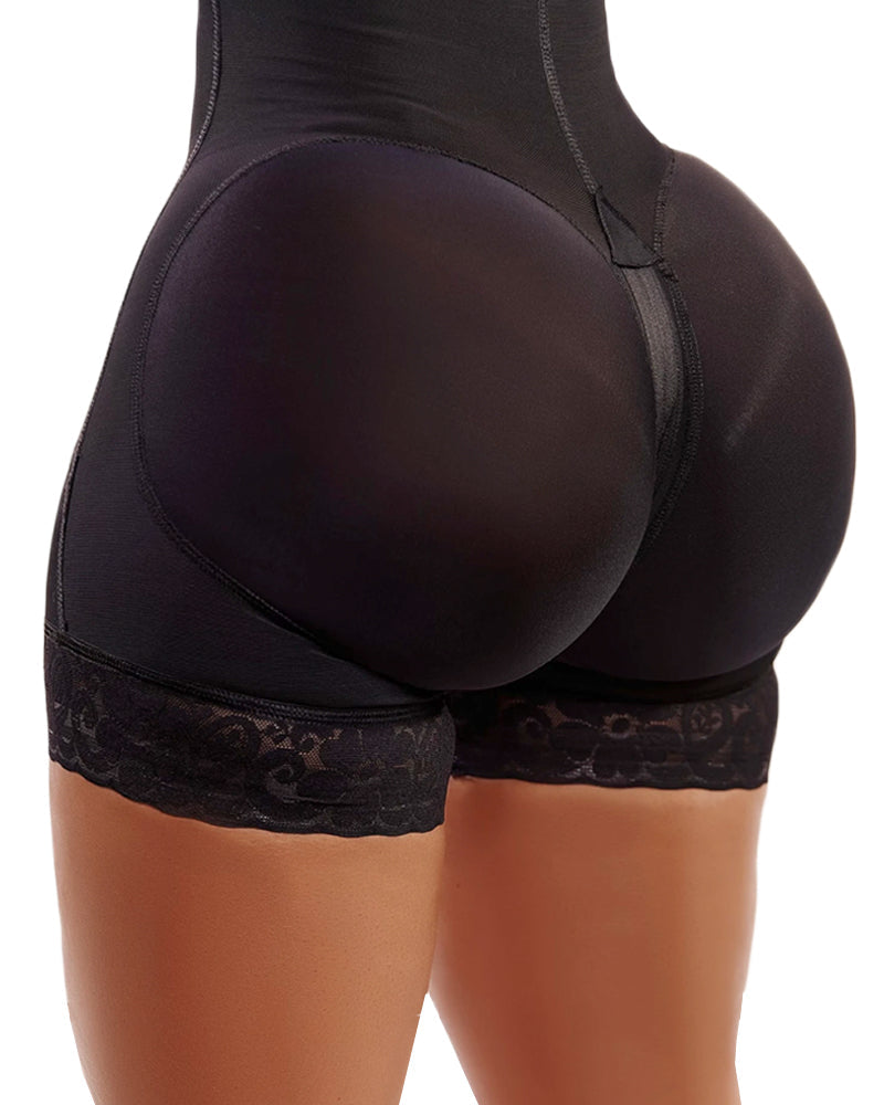 Classic Center Butt Lifter Effect Faja Slimming Fajas Lace Body Shaper