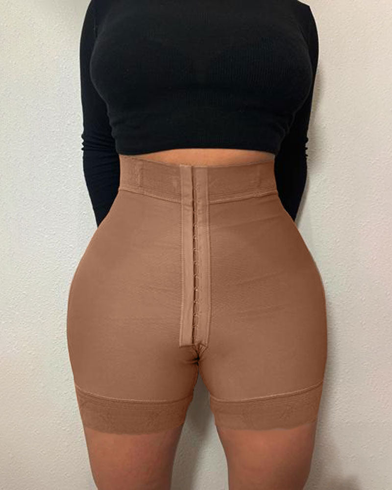High Compression Garment Butt Lifter Control Panty with Hooks
