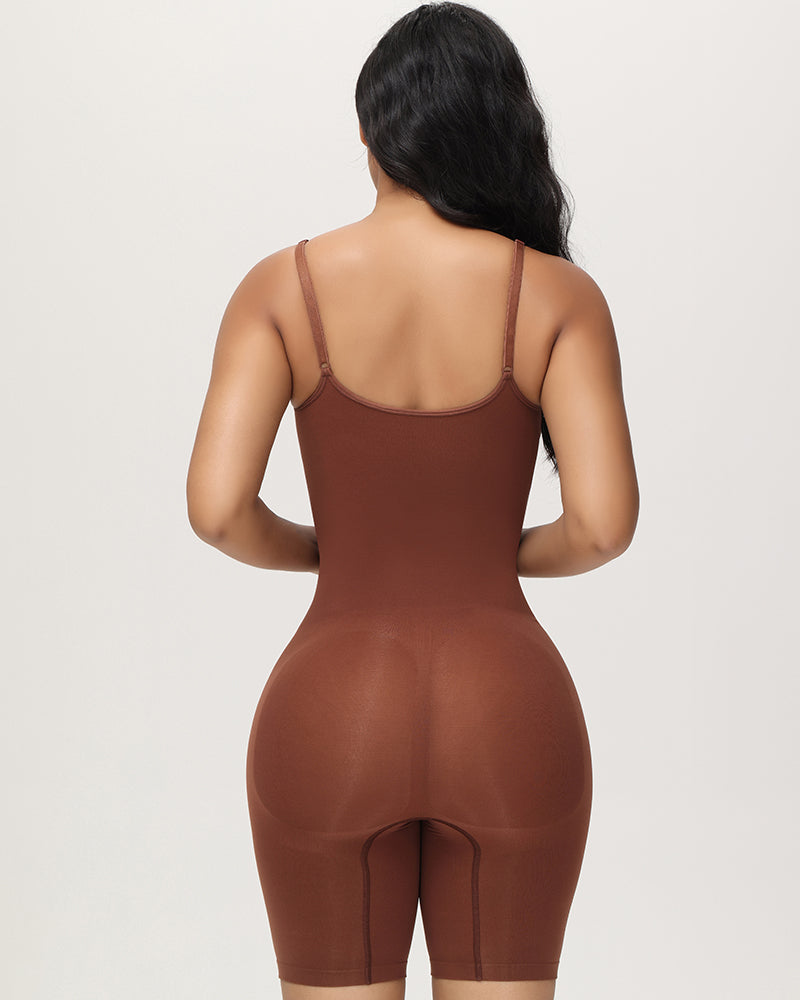 High Elastic Adjustable Strap Bodysuit Invisible Butt Lifter Tummy Control Shapewear Open Crotch Thigh Slimmer Bodyshaper