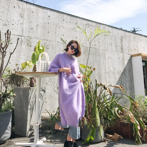 Long sweater dress