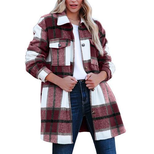 Casual Long Shirt Coat Women