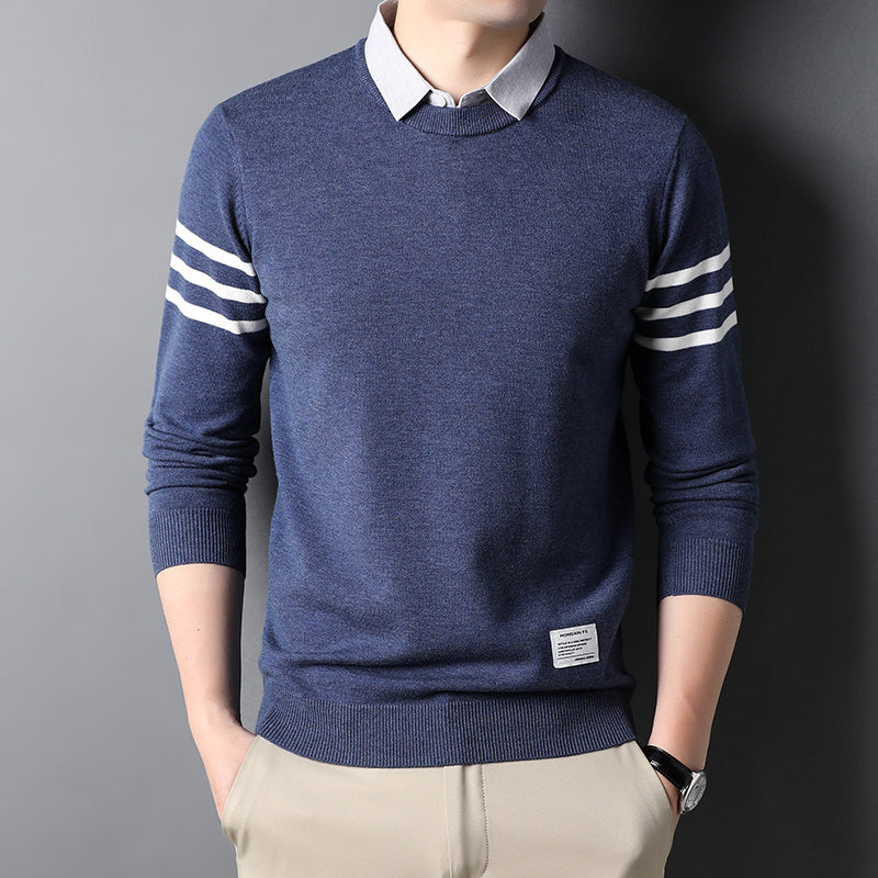 Crew Neck Trend Men's Sweater Tops