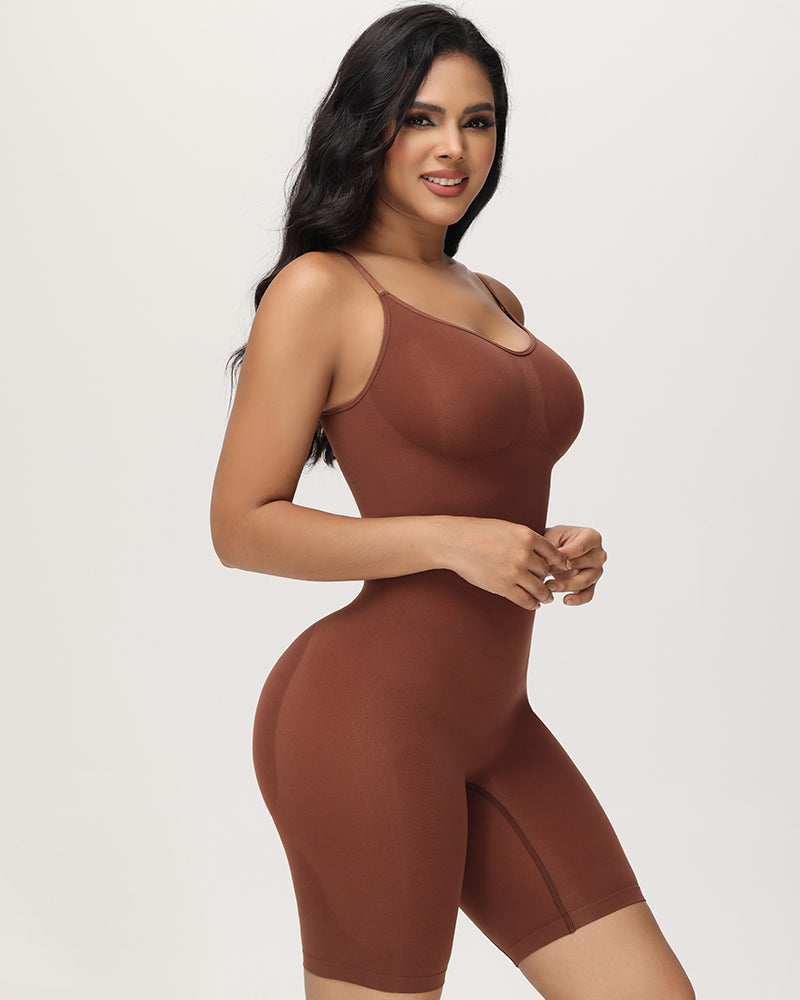 High Elastic Adjustable Strap Bodysuit Invisible Butt Lifter Tummy Control Shapewear Open Crotch Thigh Slimmer Bodyshaper