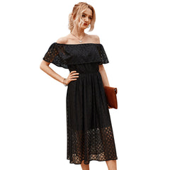 Off shoulder dress cut out dress