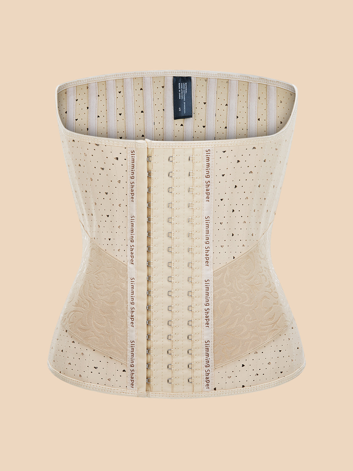 Patterned multi-air ventilated adjustable 25 steel girdle