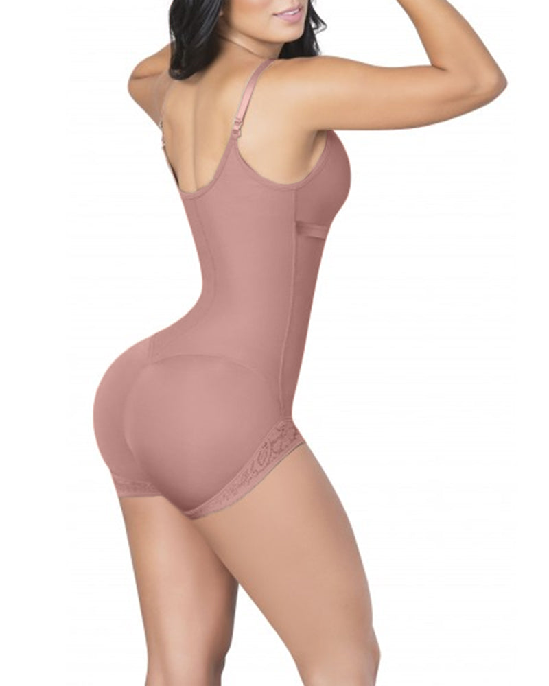Bodysuit with Corset Bra Shapewear Waist Slimming Girdles High Compression Garments Bodysuit