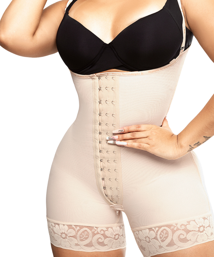 Faja Colombiana Abdomen Control & Butt Lifter. Waist Definition 3 Hooks, tipo Reloj de Arena