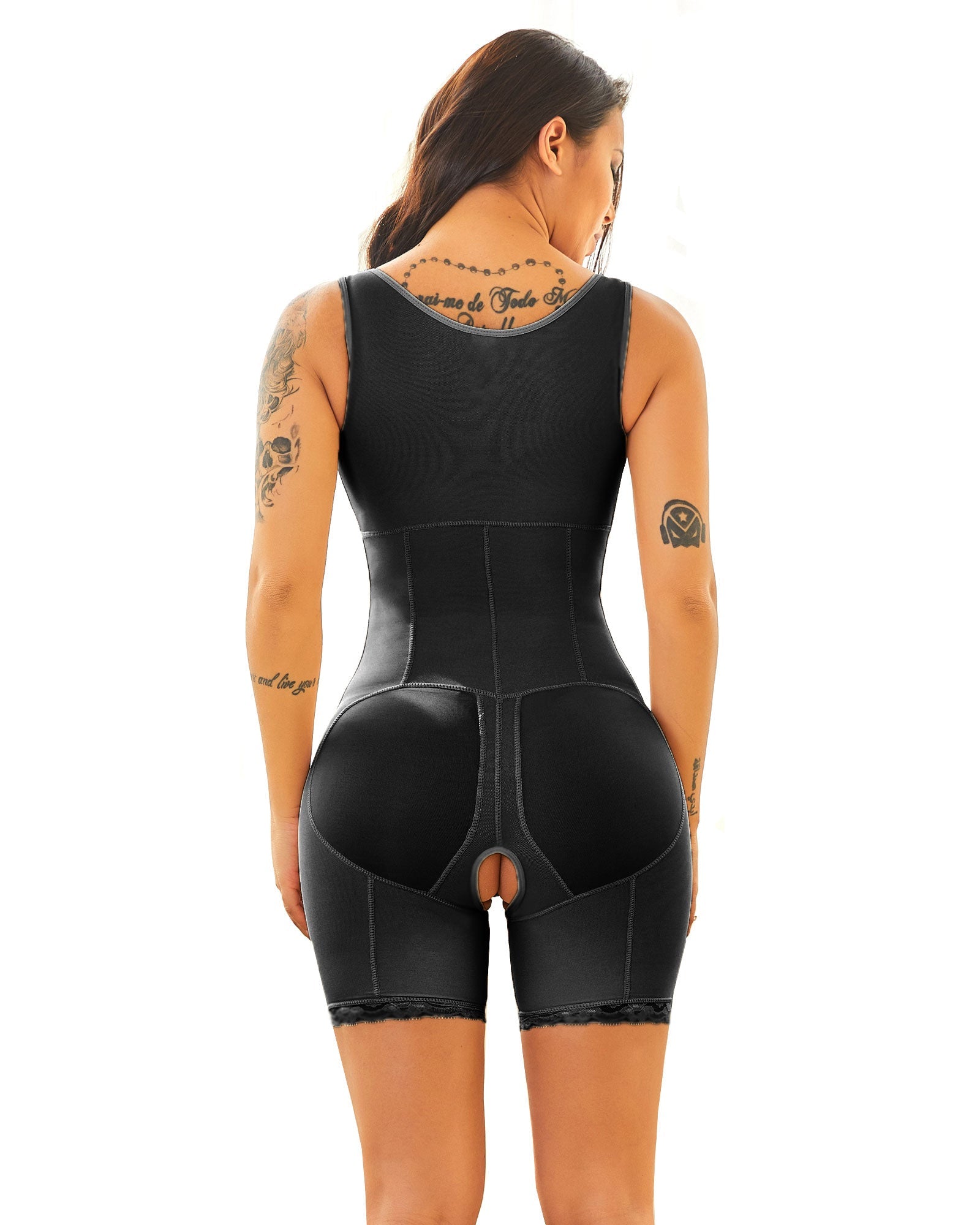 Slimming Bodysuit Underwear Butt Lifter Plus Size Shapewear Zipper Control Abdomen Hip-lifting Body Shaper