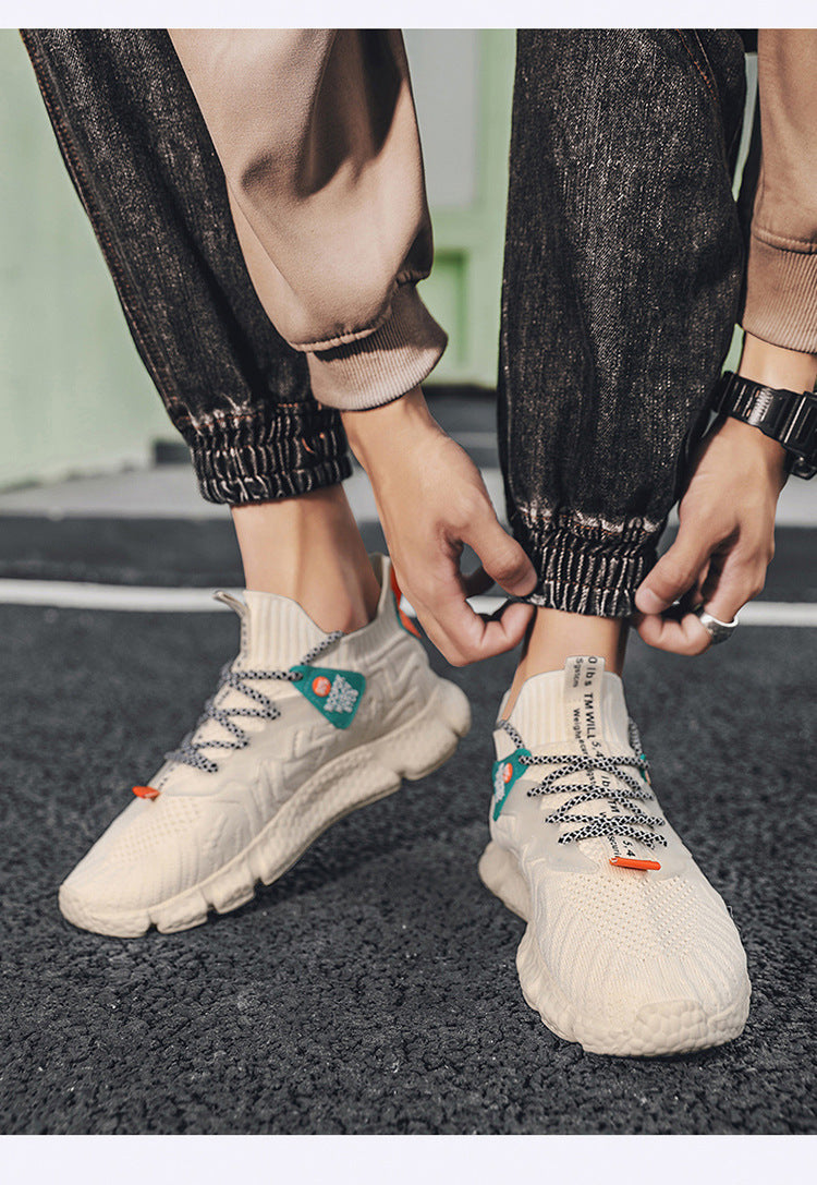 Men's Shoes Flying Woven Shoes Mesh Shoes