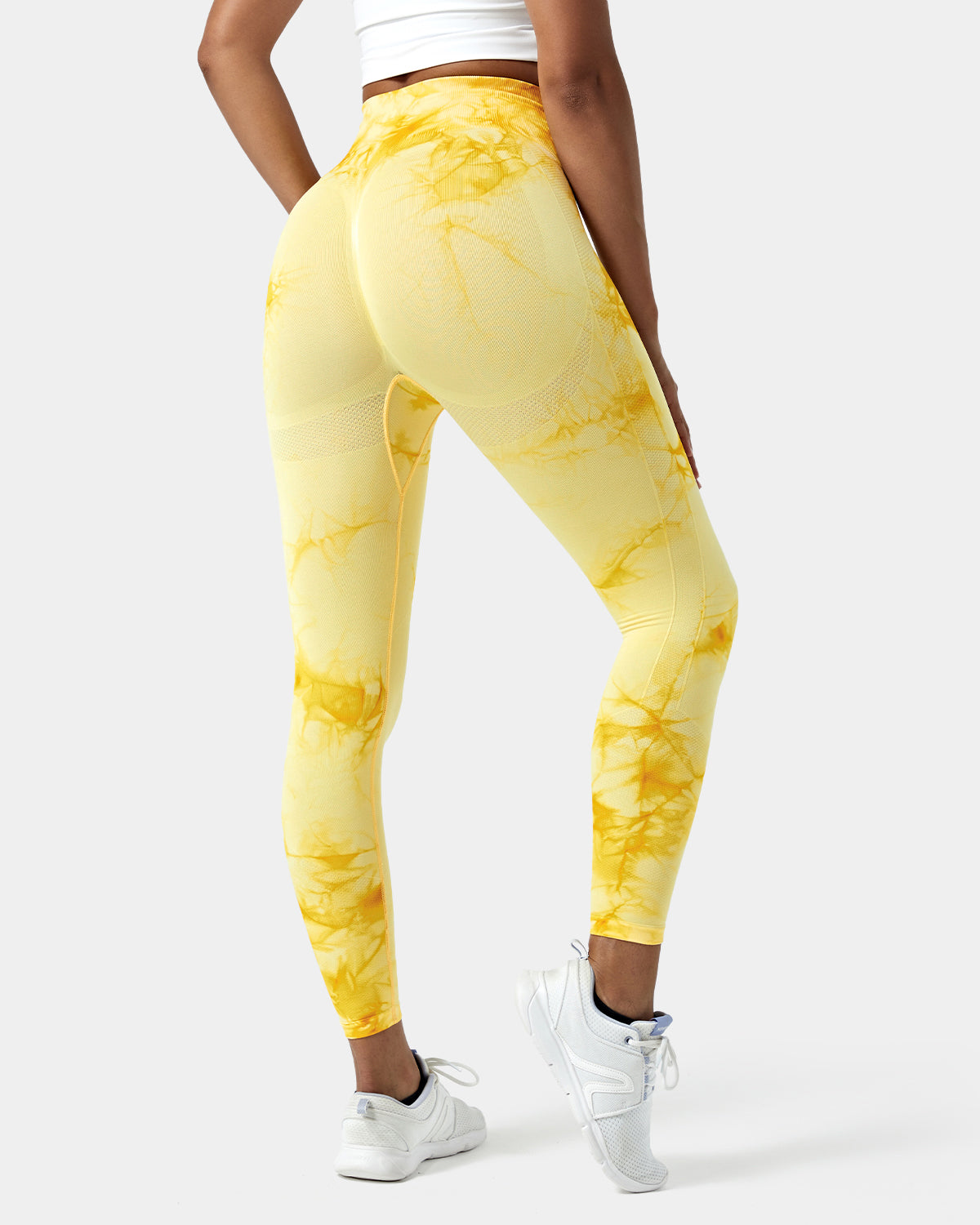 Seamless Flow High Waisted Tie Dye 7/8 Leggings