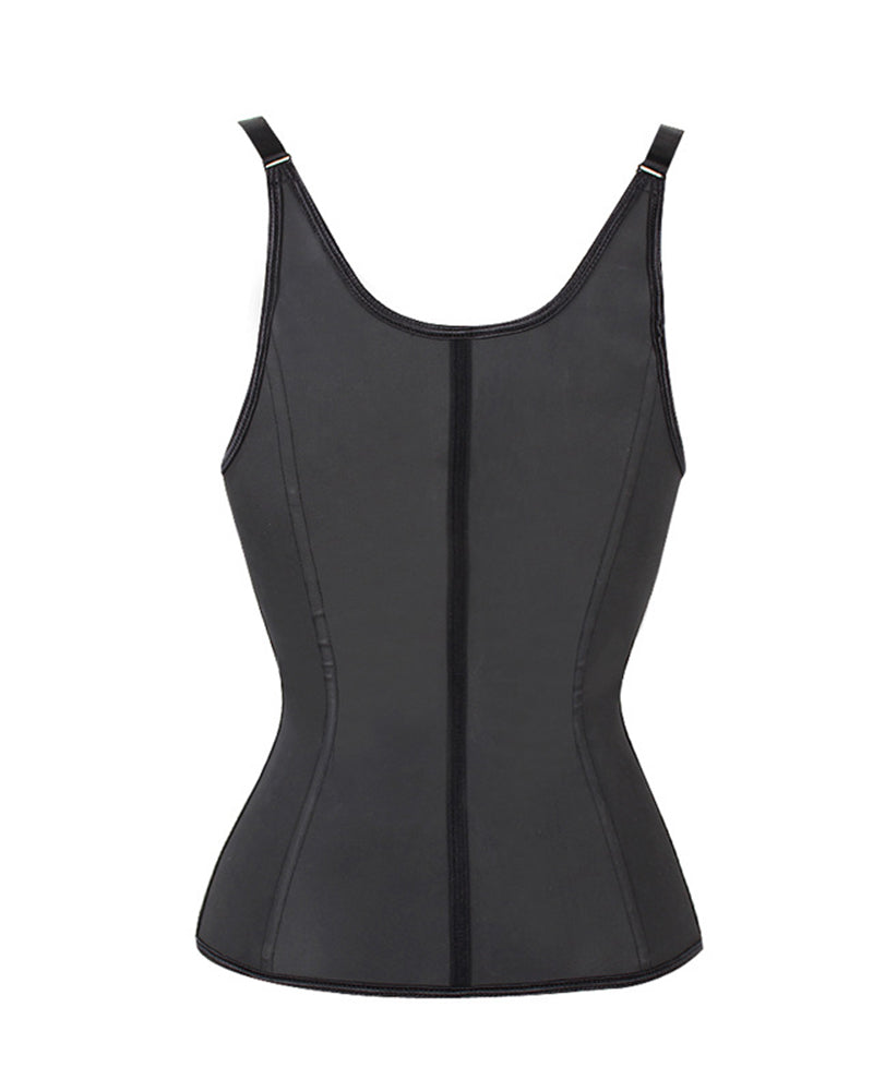 Waist Trainer Corset Vest Steel Boned Tummy Control Neoprene Shaper Tank Top With Adjustable Straps